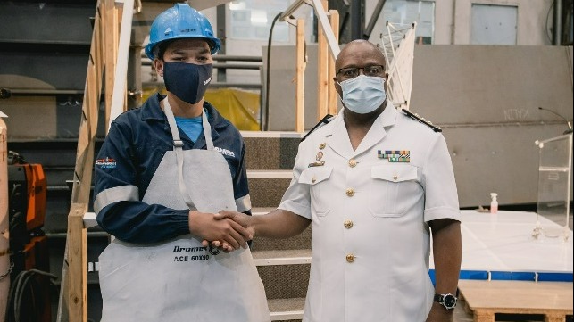 Keel laying for third South African Navy Vessel MMIPV