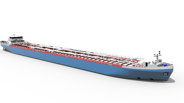 Shallow water tanker design BASF and Stolt Tankers