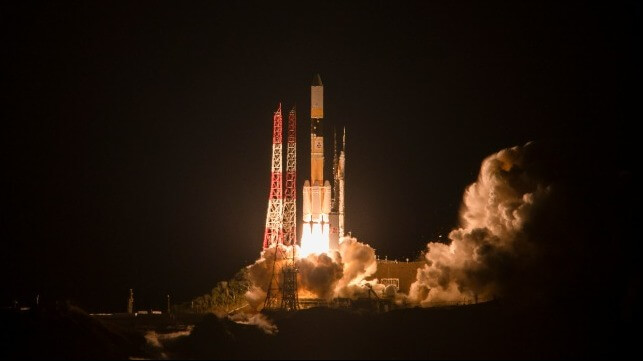 I-6 F1 launch at JAXA Tanegashima Space Center, Japan  (picture courtesy Inmarsat/Mitsubishi Heavy Industries)