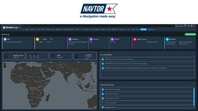 NAVTOR integrates Ingenium digital logbooks into its smart shipping ecosystem