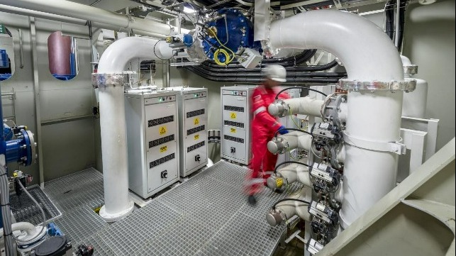 The ballast water treatment system supplied by Optimarin is under continuous improvement. Photo: Optimarin