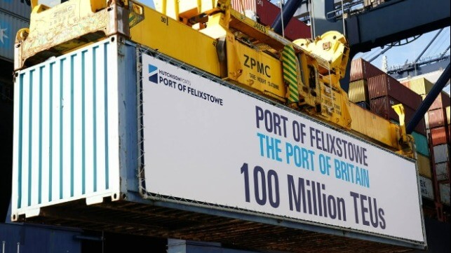 Image courtesy of Hutchison Ports Port of Felixstowe