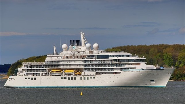 The elegant cruise ship Crystal Endeavor is the world's largest expedition yacht. She combines both luxury and adventure. PALFINGER was commissioned by the shipbuilders MV Werften to equip the ship with special rescue equipment and cranes, which have just been successfully put into operation. The yacht sets sail on her maiden voyage on July 17.