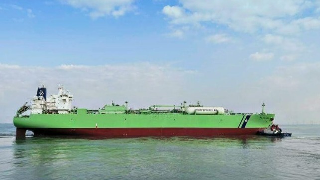 BW Malacca, the last vessels in the series of 15 Very Large Gas Carriers (VLGC’s) retrofitted with Wärtsilä LPG Fuel Supply System © BW LPG