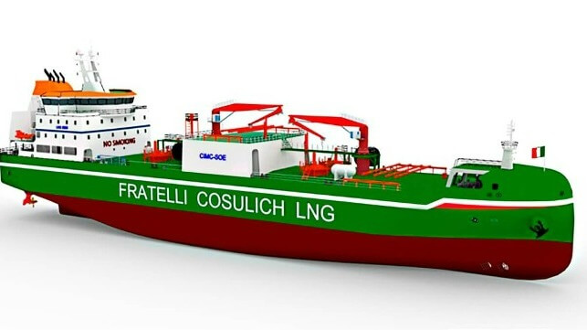 SCHOTTEL will supply main and auxiliary propulsion systems for a new LNG bunkering vessel. Photo Credit: Fratelli Cosulich LNG