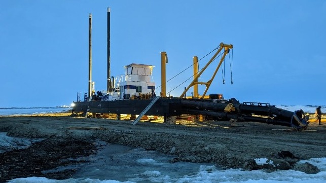 The Damen CSD450 has been assmbled in the Russian Arctic
