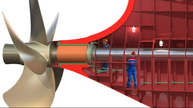 Illustration of the stern tube design awarded ABS AIP.