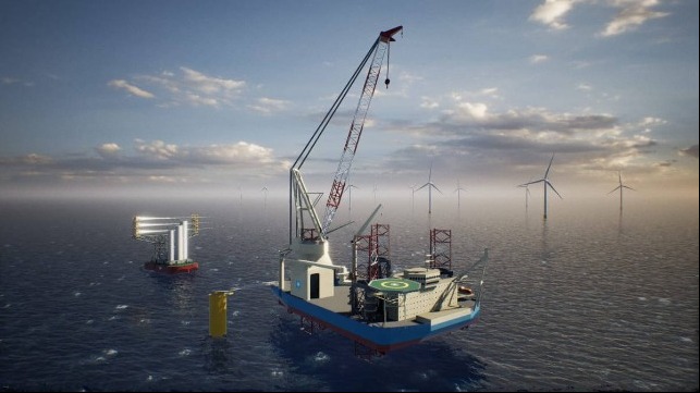 Maersk Supply Service’s new Wind Installation Vessel will be built by Sembcorp Marine and fitted with Kongsberg Maritime’s field-proven integrated solution for WIV operation