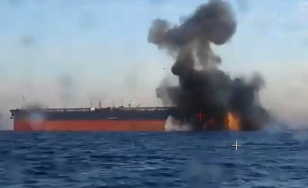 drone attack on tanker