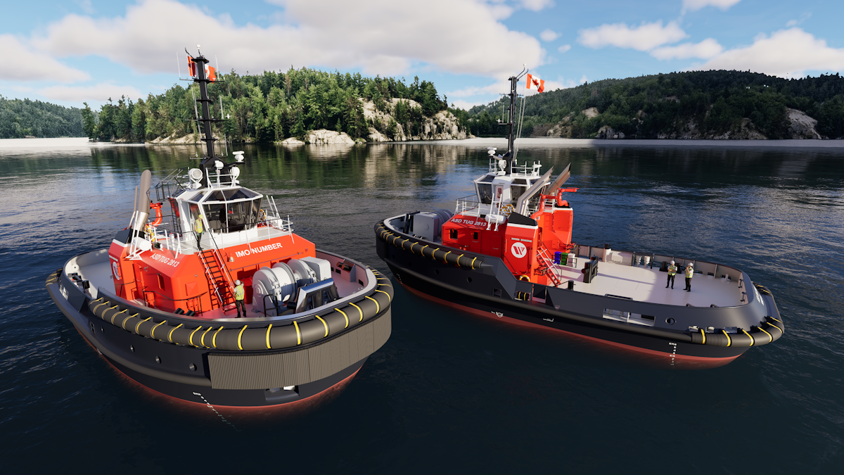 Damen Signs with Seaspan for Two ASD Tugs 2813 at ITS