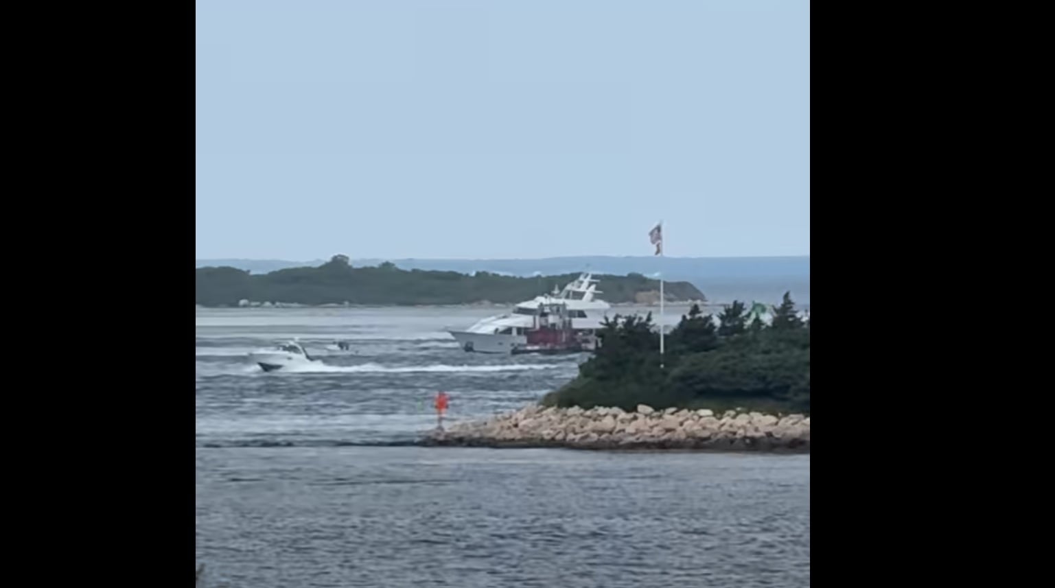 Favor aground off Woods Hole (USCG)