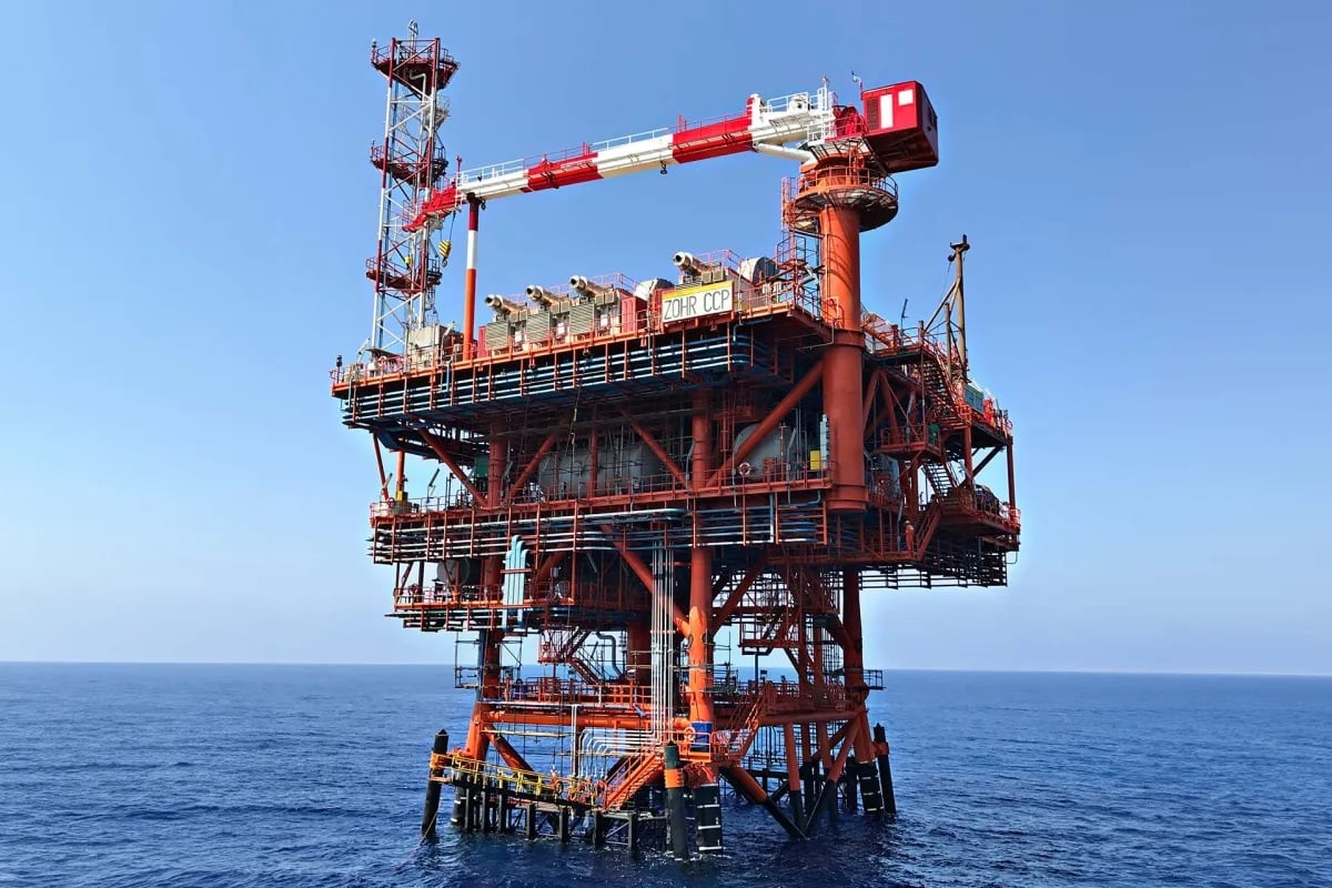 Platform at the Zohr field in the Egyptian EEZ (Eni)