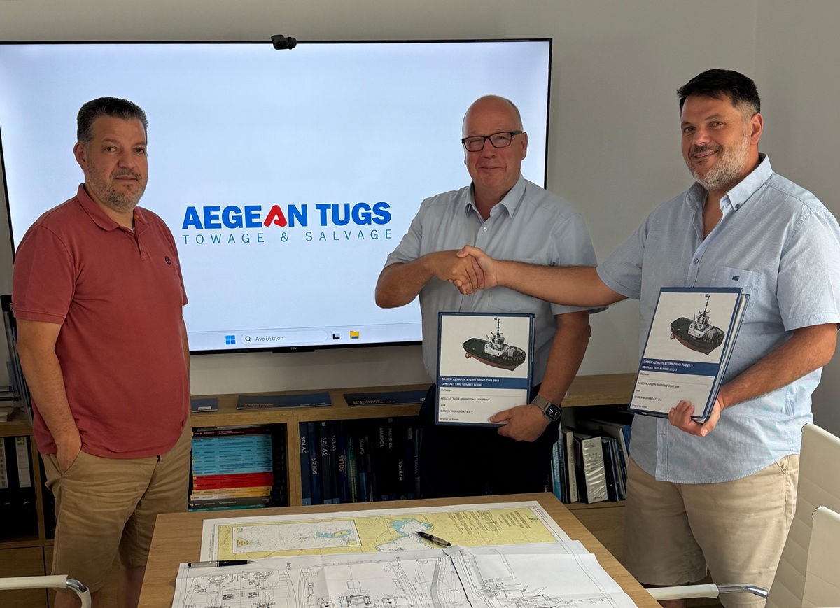 Damen Signs Contract with Aegean Tugs Shipping Company for ASD Tug 2811