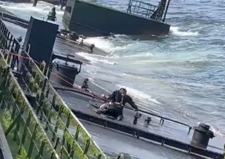 Exclusive: Salvage Operation Under Way at Tanker Wreck Site Off Oman