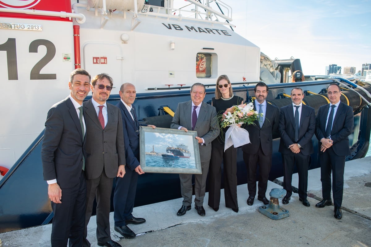 Boluda Towage names Damen ASD Tug 2813 VB Marte in Genoa ceremony