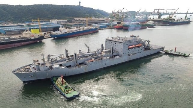 USNS arriving Korea for maintenance 