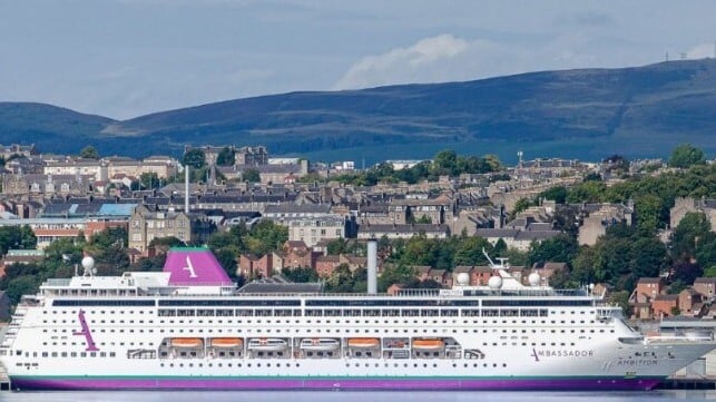 cruise ship at dock