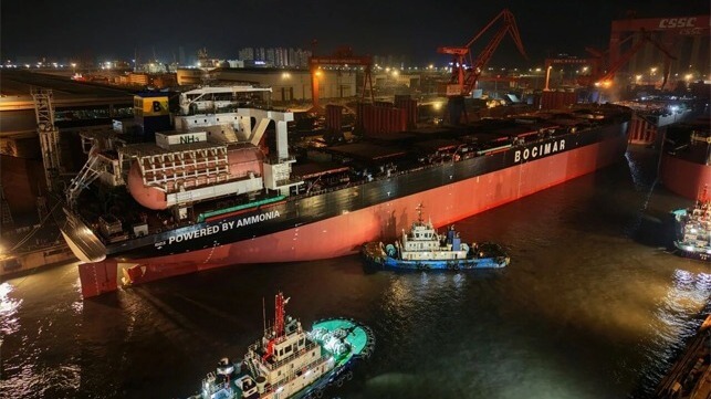 ammonia-fueled bulker floated