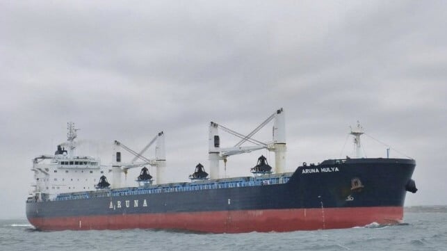 bulker at sea