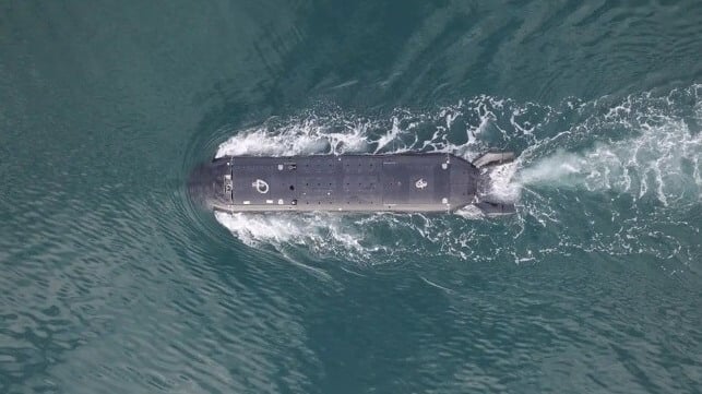 The project would support comms for large unmanned subs like XV Excalibur, above (MSubs file image)