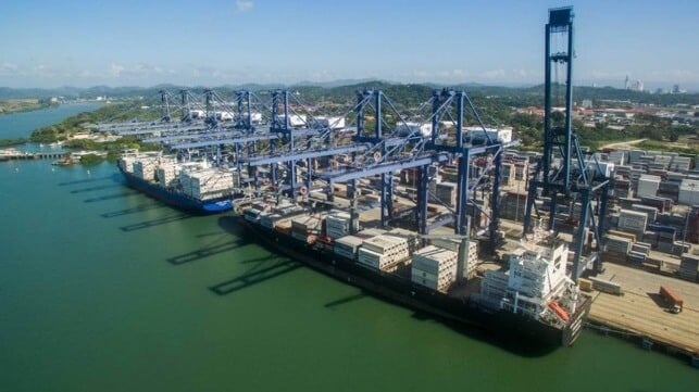 Port of Balboa container terminal Panama
