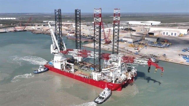 Charybdis on sea trials at AmFELS (file image courtesy Seatrium)