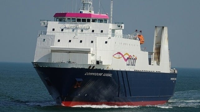Caesarea Trader, seen here in Condor livery as the Commodore Goodwill (John K. Thorne photo - CC0 1.0)