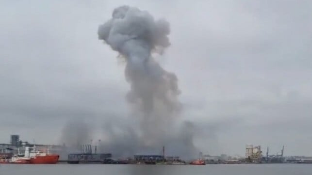 drone explosion Constanta Romania