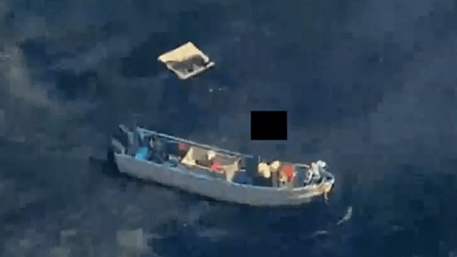 Drug boat strike