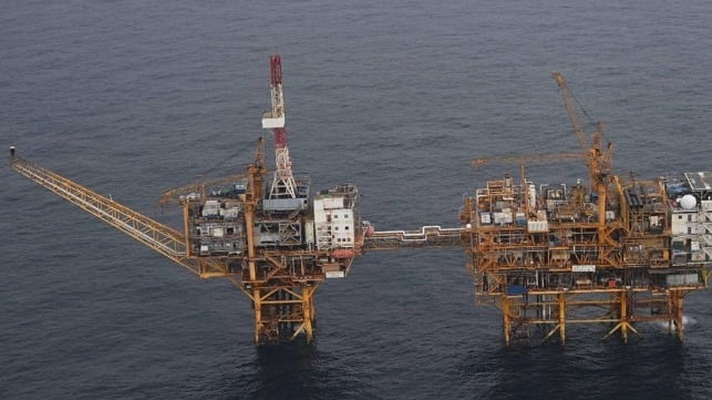 One of the many offshore platforms that China has constructed in the East China Sea (Japanese Ministry of Defense)