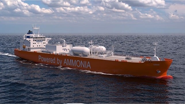 ammonia fueled vessel