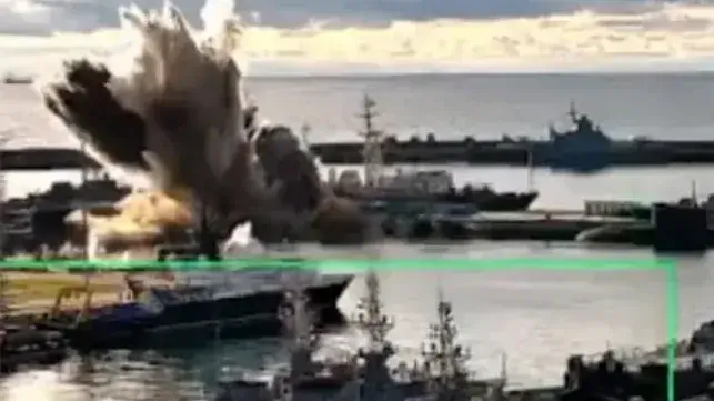 Pier strike Novorossiysk