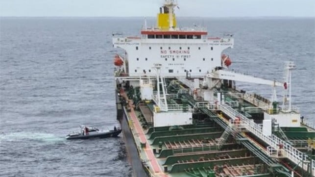 detained shadow fleet tanker