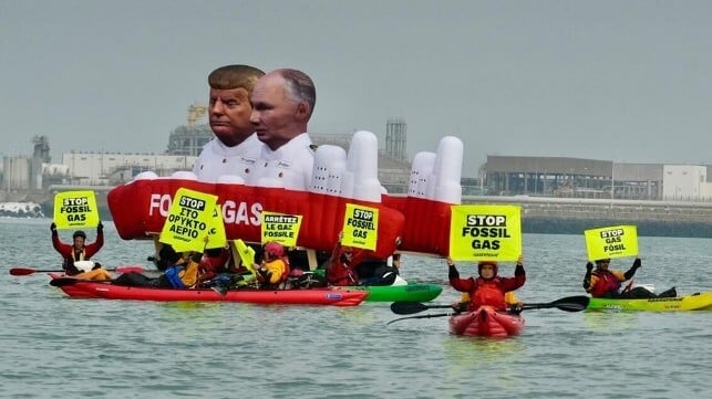 Greenpeace protest Belgium