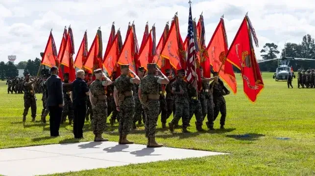 Marines with II MEF at Camp Lejeune, the new headquarters of the drug-boat tracking JTF (USMC file image)