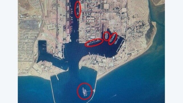 Iranian Navy in port