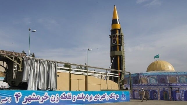 Khorramshahr-4 ballistic missile (Fars News / CC BY SA 4.0)