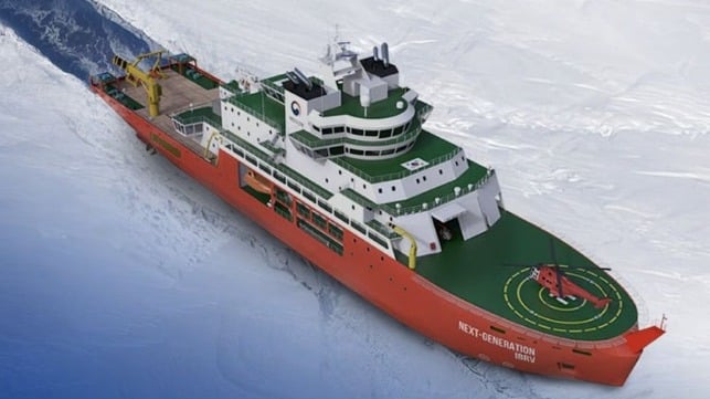  In July, Hanwha Ocean announced that it will be building a $200 million icebreaking research vessel for the Korean Polar Research Institute, scheduled for delivery in 2029 (Hanwha Ocean)