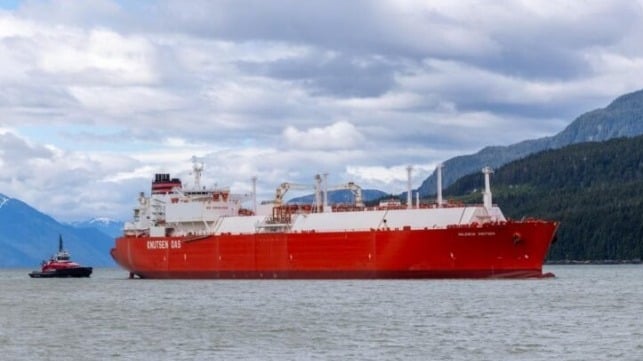 LNG carrier escorted into Canada