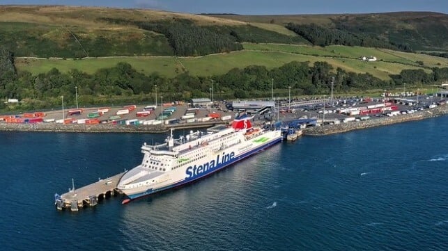 The pier at Loch Ryan Port, Cairnryan, Scotland (Glen Wallace / CC BY SA 2.0)
