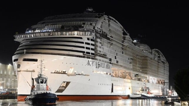 MSC World Asia's float-out ceremony (MSC)