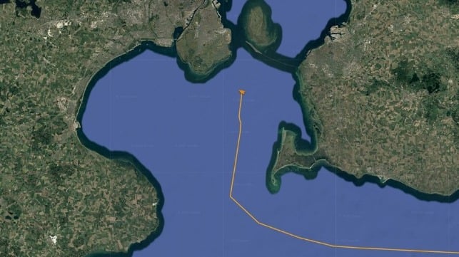 Mechanic Stepanov disabled at the southern entrance to the Oresund (Pole Star Global)