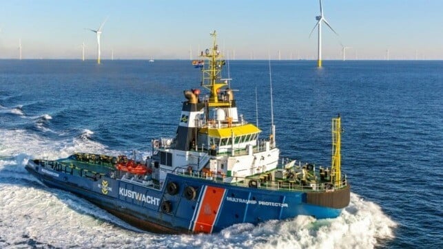 emergency tug in Dutch wind farm