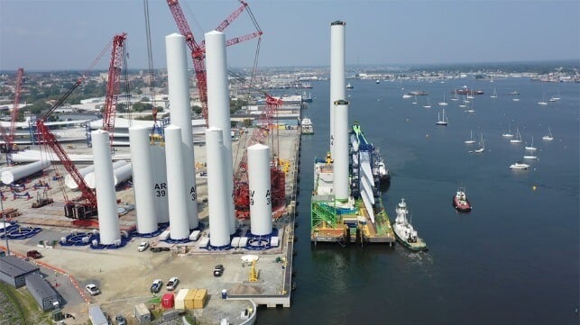 staging for wind farm