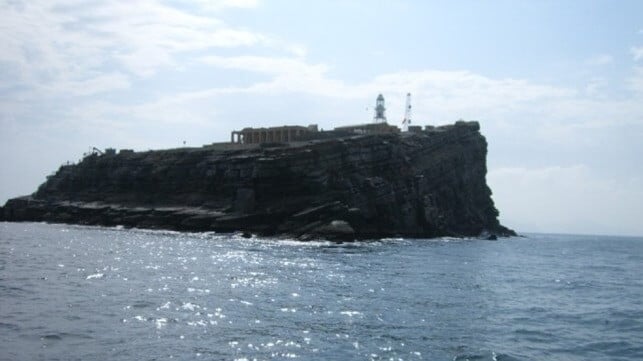 Oman’s Didamar Island Lighthouse mid-channel in the Strait of Hormuz (AMNAS)