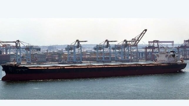 bulker departing port