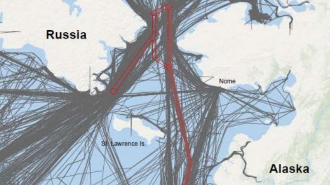 Bering Strait vessel traffic