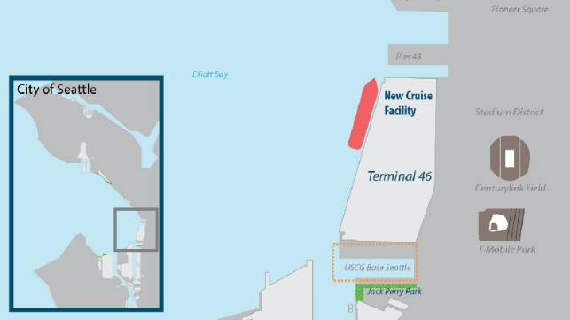 seattle cruise port map