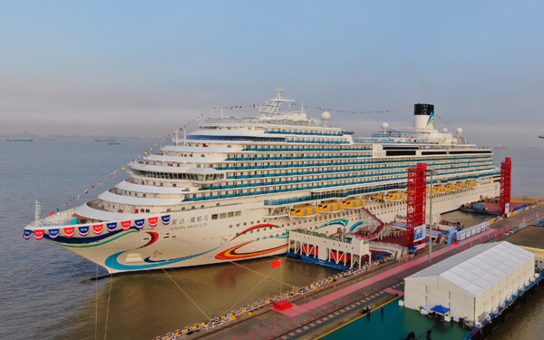 See the First Chinese Cruise Ship Adora Magic City Sailing in 2023