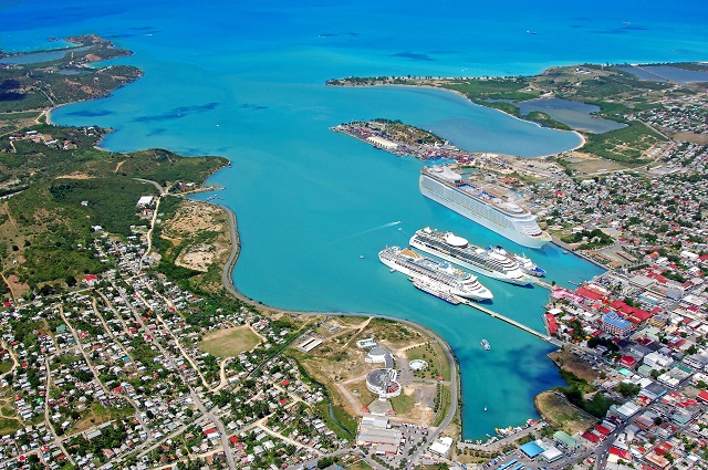 antigua cruise port map